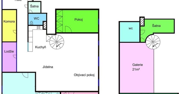 Cho thuê 3 căn hộ, 225m2, 2 căn 45m2 ở Praha