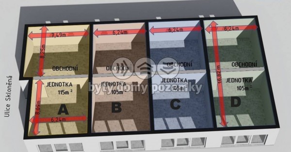 Bán bất động sản, cửa hàng, chủ tư nhân, 105 m², Praha 9