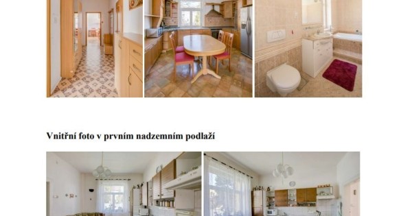 Chào bán Villa , Praha 5 - Inonice, 706m2, dt mặt sàn xử dụng 247m2