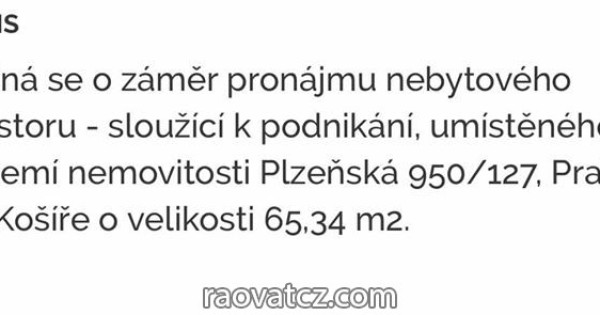 Potraviny uỷ ban đang cho thuê tại Plzeňská 950/127 - Praha 5