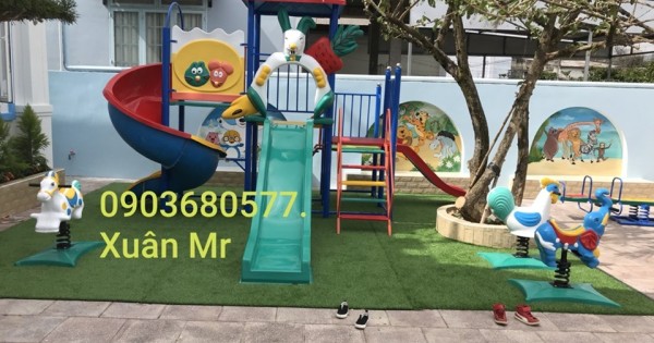 Cầu trượt mầm non giá rẻ, an toàn cho bé yêu