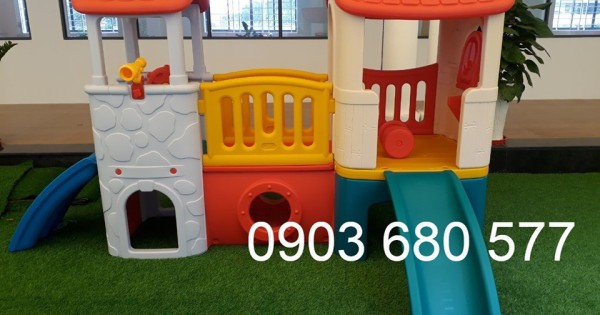 Cầu trượt mầm non giá rẻ, an toàn cho bé yêu