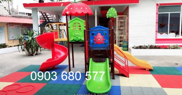 Cầu trượt mầm non giá rẻ, an toàn cho bé yêu