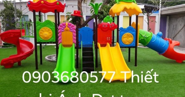 Cầu trượt mầm non giá rẻ, an toàn cho bé yêu