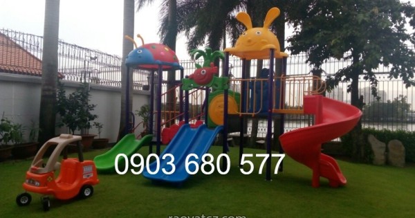 Cầu trượt mầm non giá rẻ, an toàn cho bé yêu