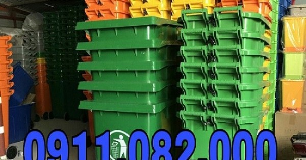 Thùng rác 240 lít giá rẻ tại bà rịa vũng tàu- lh 0911.082.000