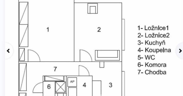 Cho thuê nhà 2 phòng ngủ tại Praha 4 - Kamyk gần chợ Sapa