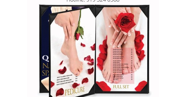 In ấn - Thiết kế - Marketing Nail Spa & Restaurant