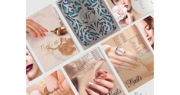 In ấn - Thiết kế - Marketing Nail Spa & Restaurant