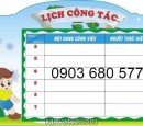 Chuyên bán bảng biểu mầm non giá ưu đãi