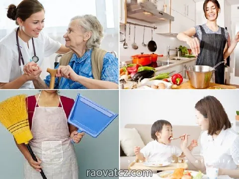 Tìm người trông trẻ và giúp việc nhà