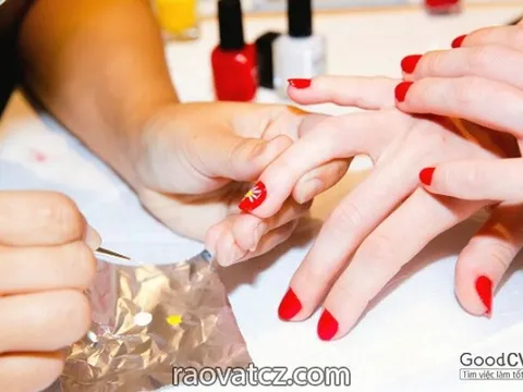 Tiệm nails Praha 5 cần tuyển thợ hoặc thợ phụ cứng