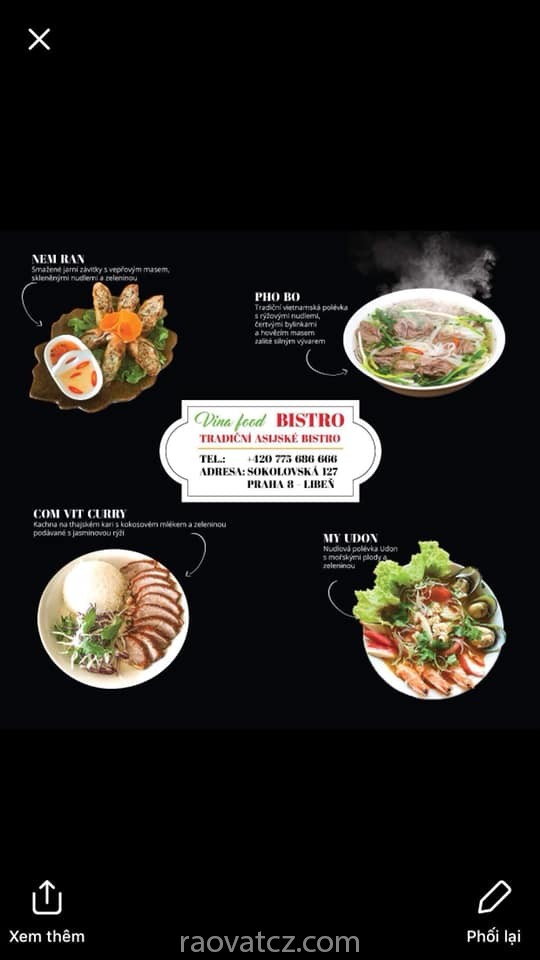 nhượng lại quán ăn trên mặt phố chính phố Sokolovská 457/128, Libeň, Palmovka