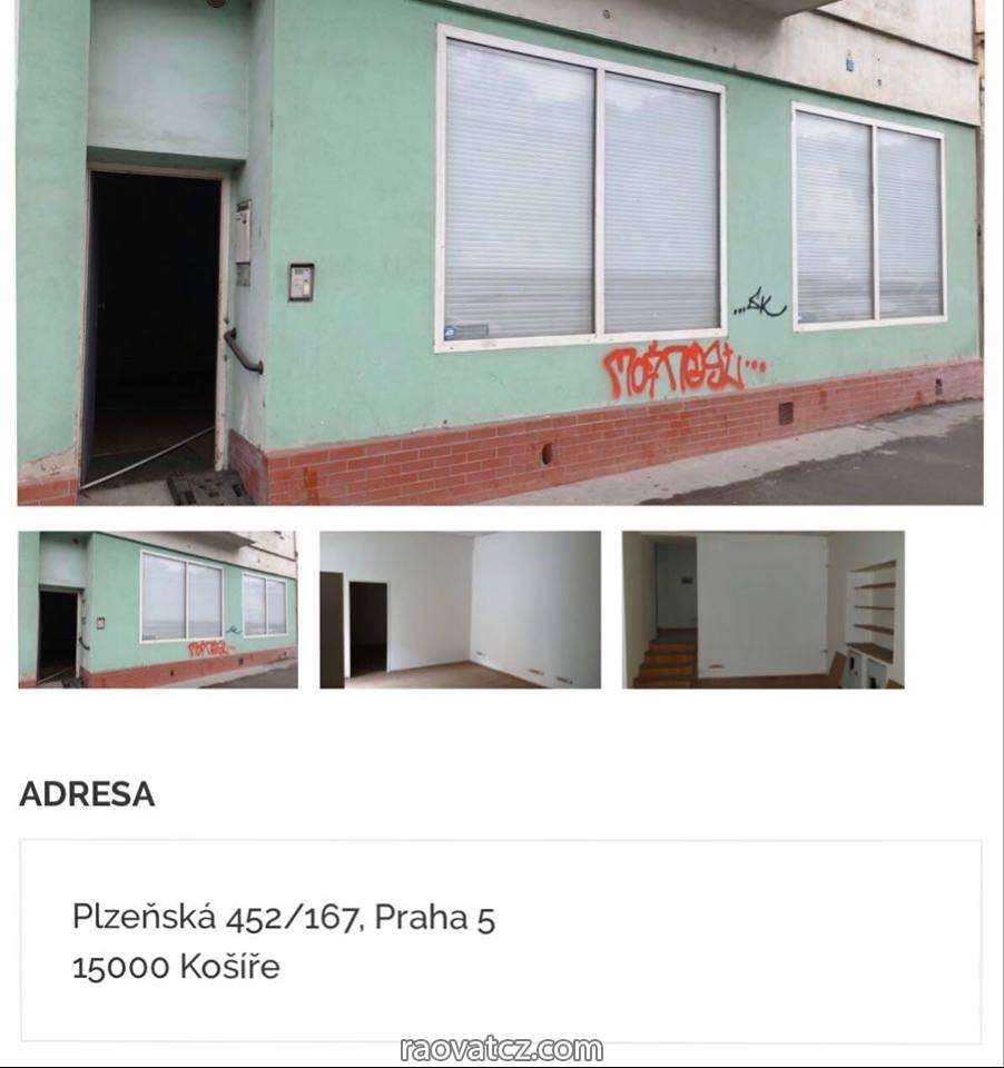 Potraviny večerka của ủy ban cho thuê tại Praha 5, DT 80,1m2