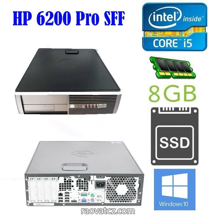AKCE : 3500.. Kč HP 6200 PRO SFF Core i5-2400 / RAM 8GB/ SSD 128GB +500GB HDD / WI10