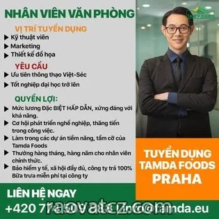 TAMDA FOODS Tuyển dụng Marketing, Kỹ thuật viên, Thiết kế đồ họa