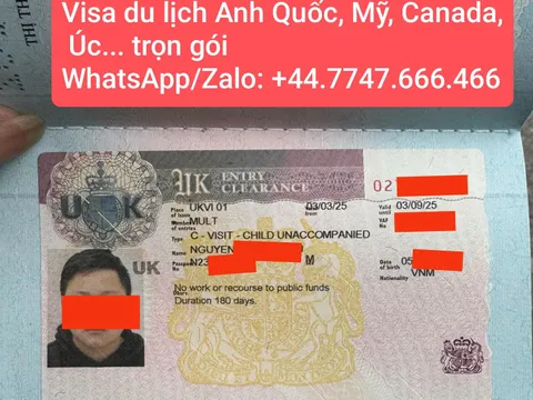 Dịch vụ làm visa du lịch Vương quốc Anh