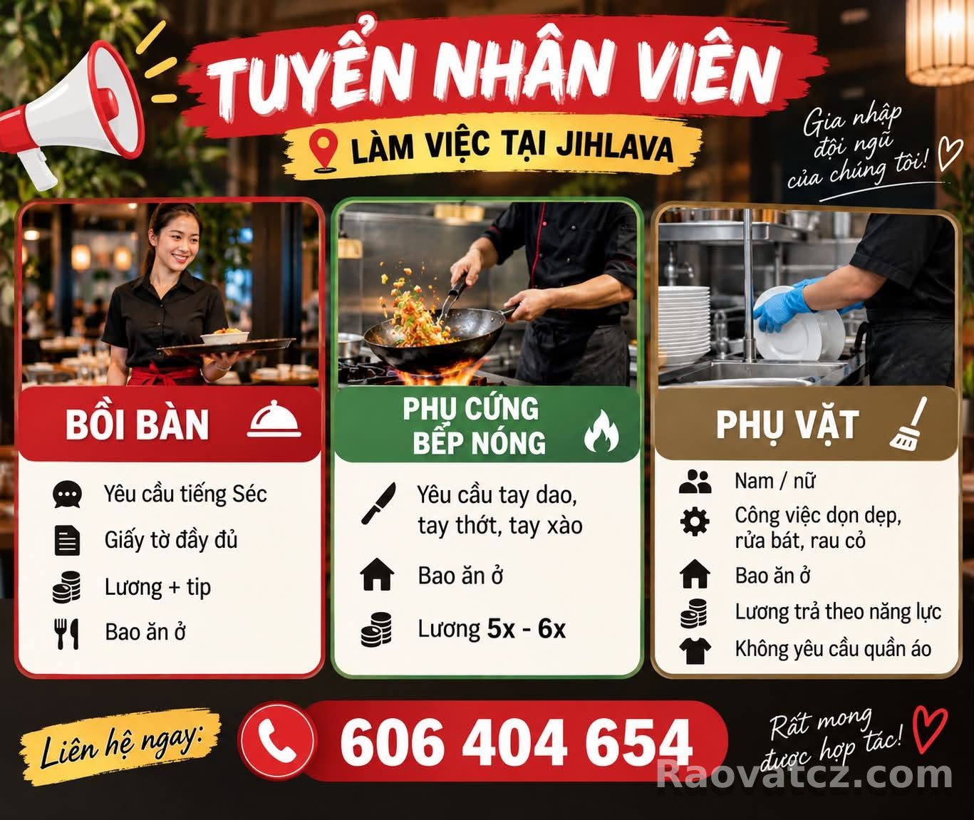 Quán ăn tại Jihlava tuyển người - Hình 1